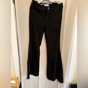 Free People super flare black denim